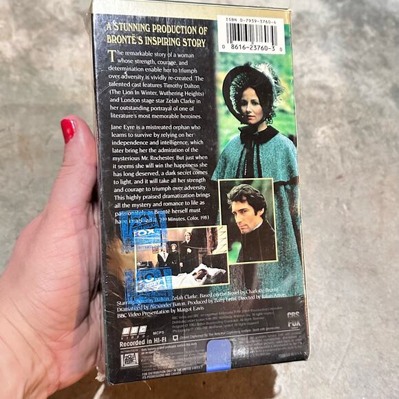 NEW Jane Eyre VHS 2-Tape Set 1983, 4-hr BBC Miniseries Timothy Dalton NEW SEALED - Picture 4 of 4